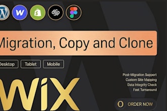 migrate wedding, photograph, drone art gallery website from any builder to wix