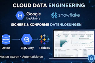setup bigquery data warehouse etl pipeline gcp data modeling analytics reporting