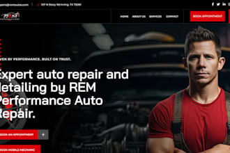 design mechanic auto repair website automotive car repair wordpress website