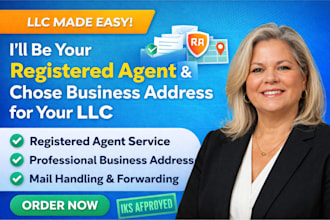 be your registered agent and choose a business address for your llc