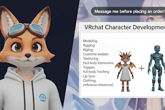 create custom vrchat avatar for you