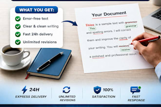 proofread and edit your english or french text