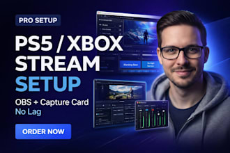 set up ps5 or xbox streaming with obs and capture card