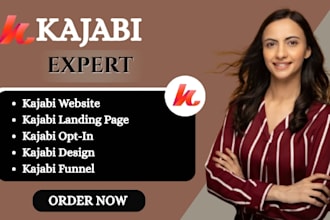 build design professional kajabi website kajabi landing page kajabi optin funnel