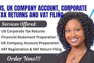do efile us, uk company account, corporate tax returns and vat filing