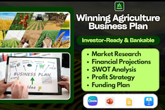 write a bankable agriculture business plan for farm loans and grant funding