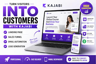 fix kajabi website issues and set up integrations