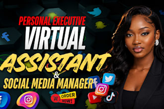 be personal virtual assistant for social media manager and instagram content
