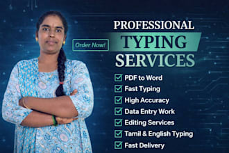 do tamil and english typing,  edit PDF, image to typing