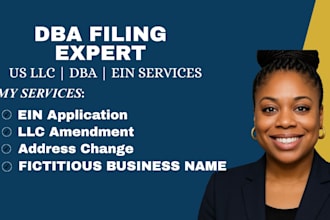 file dba, reinstate llc and apply ein for your business