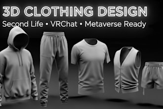 second life mesh vrchat sansar peds sims fivem y2k 3d clothing fashion design