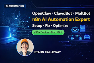 build, fix and optimize openclaw clawdbot hermes ai agent and n8n ai automation