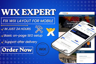 fix wix layout for mobile and optimize responsiveness