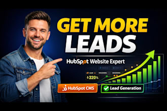 design hubspot website and landing page to generate leads