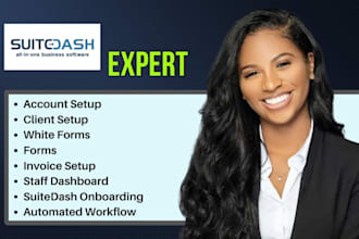 setup suitedash client portal suitedash expert crm automation, asana and zenler