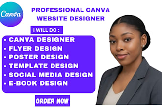 canva website design landing page website design canva template design canva