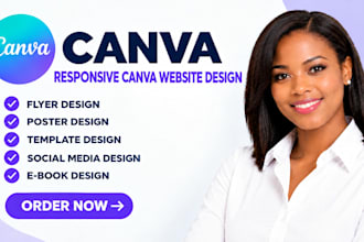 canva website design landing page website design canva template design canva