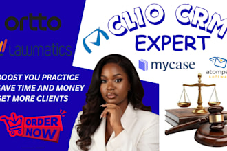be your clio, mycase and lawmatics CRM expert for law firms