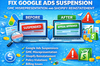 fix google ads suspension for unacceptable business practices