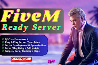 be your professional fivem server developer on esx, script and qbcore framework