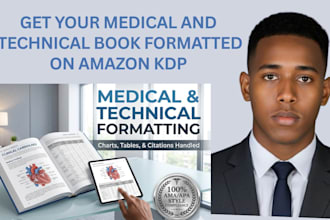 professionally format your medical book, text book, or health manuscript for KDP