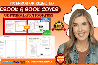 format book cover fix rejected kdp files and convert to epub kpf for kdp upload