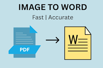 type images or PDF to word with high accuracy