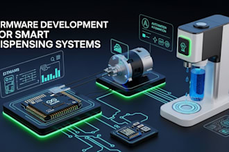 lot firmware development for motor controlled smart dispensing system mvp