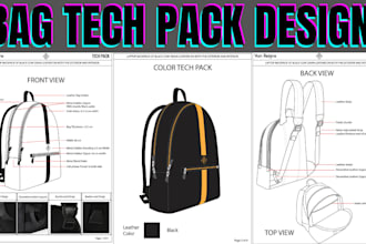 design bag tech pack bag design factory ready back pack tech pack