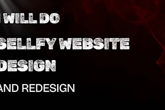 do sellfy website design and redesign