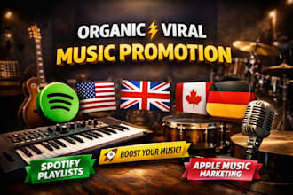 be your german music promoter, spotify music promotion and apple music marketing