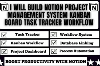 build notion project management system kanban board task tracker workflow