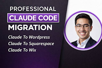rebuild claude code website to wordpress wix shopify or squarespace clean export