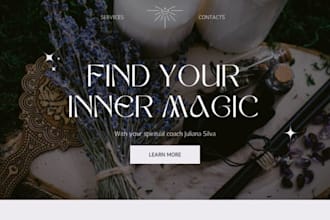 build squarespace spiritual healing website wellness therapy website