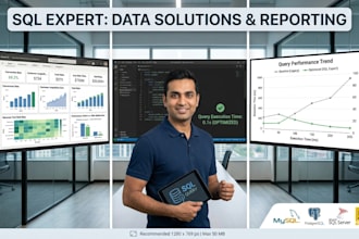 create sql reports, dashboards, and data analysis solutions