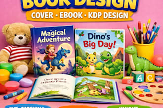 design children book cover, ebook, children story book or kdp book cover