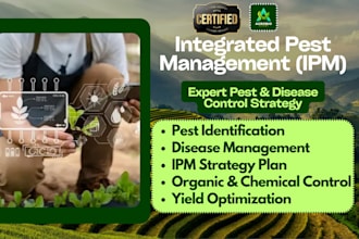 provide expert crop protection and integrated pest management consultation
