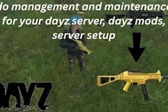 do management and maintenance for your dayz server, dayz mods, server setup