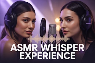 create a soft erotic asmr whisper voice with flirty emotion