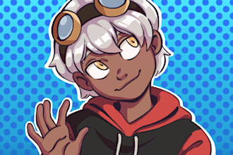 draw your roblox avatar, oc or minecraft skin in this style