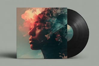 design a trendy album cover or single cover art