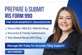 prepare and submit form 990, 990 ez, or 990 n for your nonprofit organization