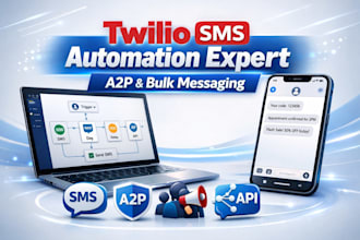 do twilio SMS automation, a2p approval and bulk messaging setup