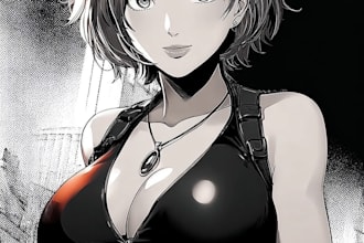 draw cute anime style for pfp, portrait, fanart, oc