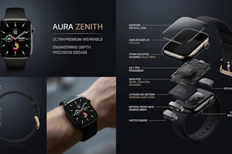 3d wearable health fitness tracker, smartwatches electronic device prototype