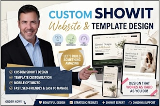design, redesign showit website, customize template, showit expert SEO
