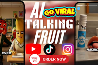 do viral ai talking fruit talking appliances funny fruit video for tiktok shorts