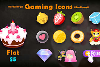 draw game icons and 2d assets