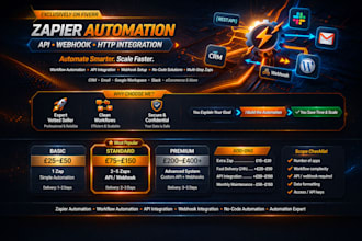 build zapier automation with API, webhook, and http integrations
