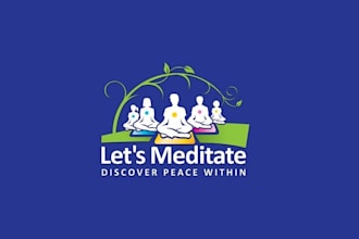 design surprising mascot meditate logo